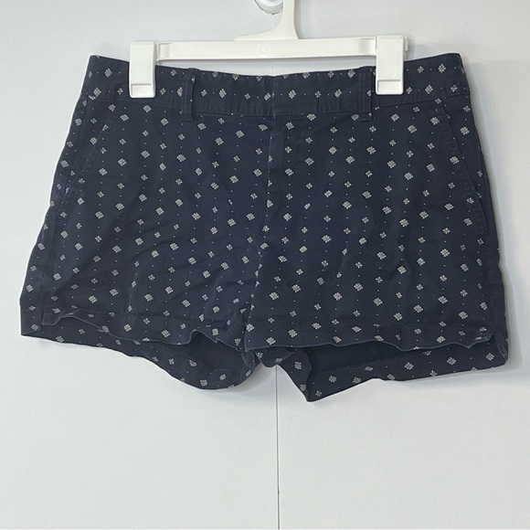Women’s GAP City Short Navy Blue White Print Shorts. Size 10 - Picture 3 of 13
